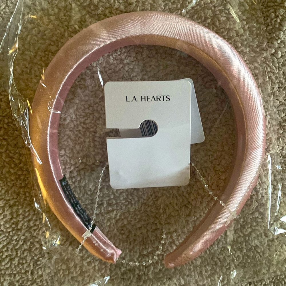 Pacsun Bow embroidered satin headband